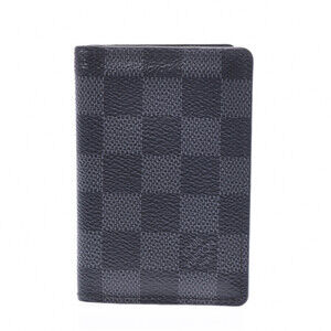 Louis Vuitton Graphite Black Organizer Poche Wallet